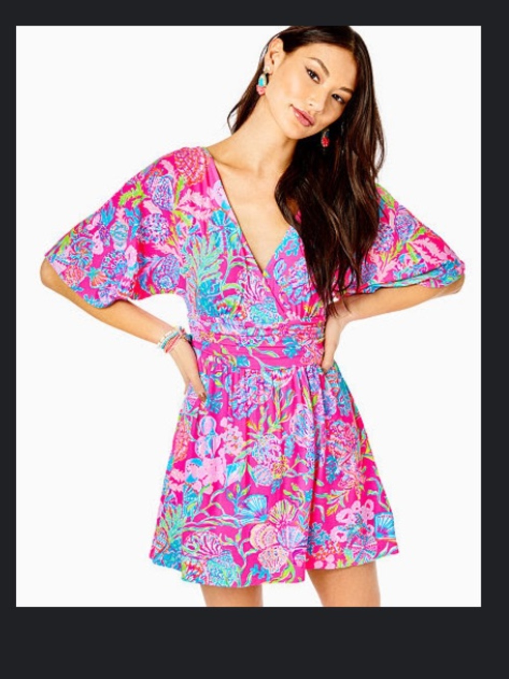 Lilly Pulitzer Vibrant Pink Parigi Skort Romper
